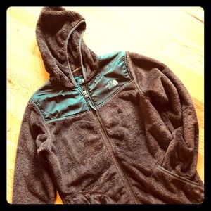 Chocolate Brown girls OSO hoodie jacket